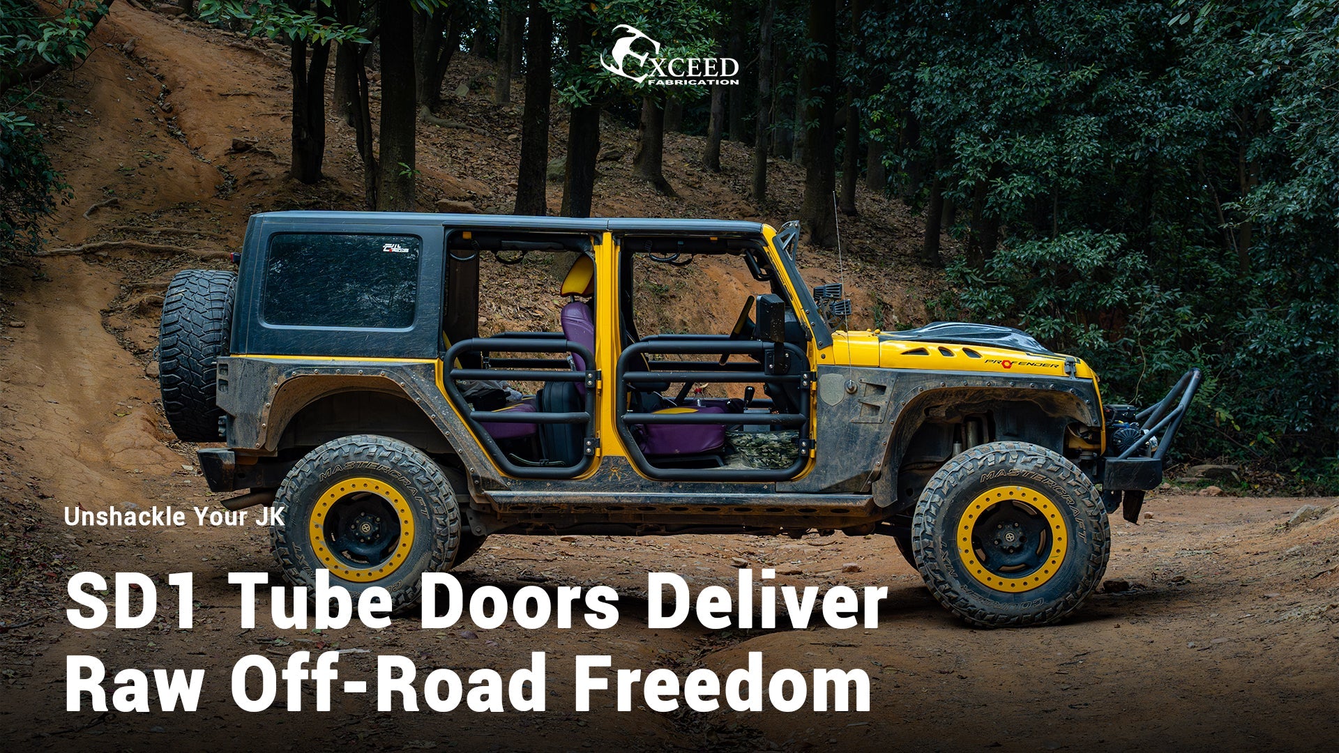 Unshackle Your JK:SD1 Tube Doors Deliver Raw Off-Road Freedom