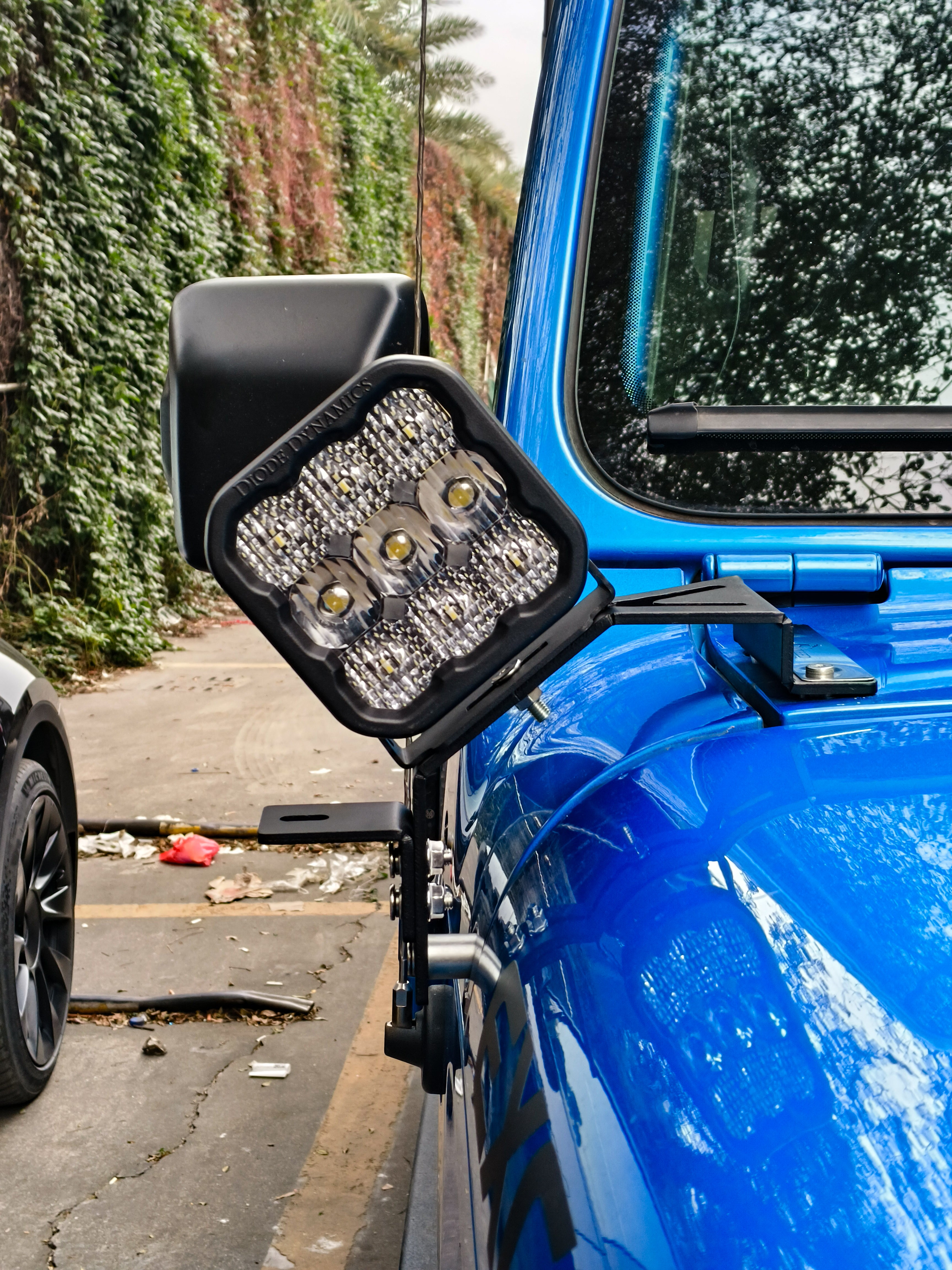 Cowl Mounted Aluminum Alloy Light Bracket Pair for JL/JT