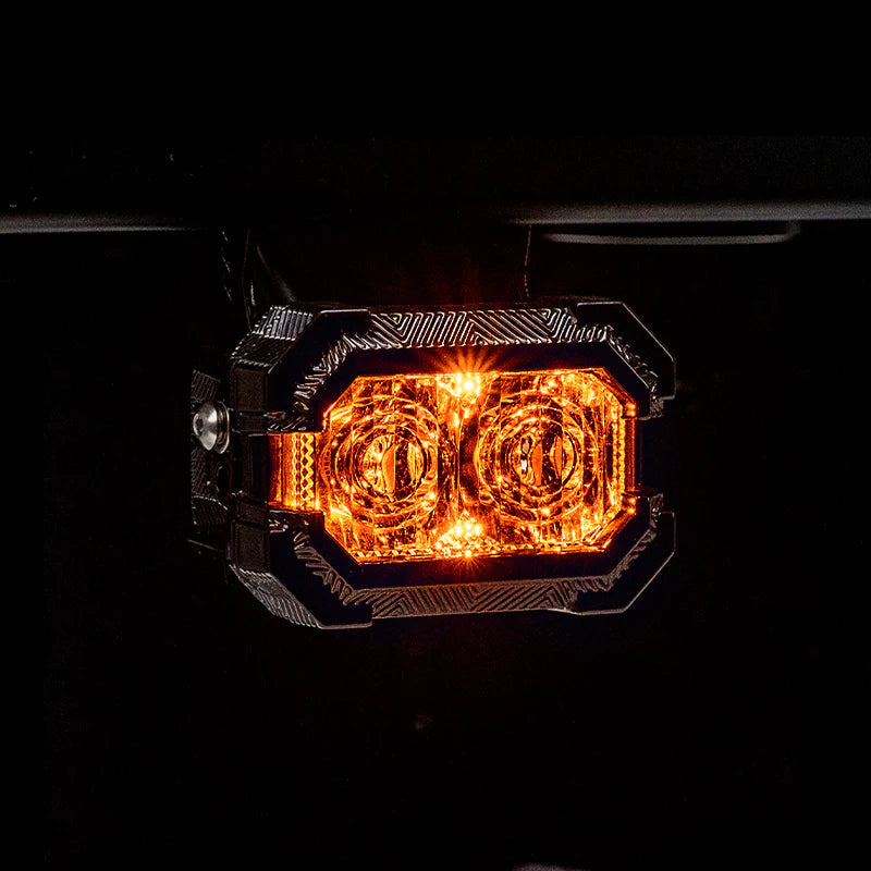 [Pre Order]Suparee Recon 2 3-Inch LED Pods with Amber DRL, IP69K, Aluminum Housing, Spot/Flood Beam for Trucks, Jeeps, and UTVs
