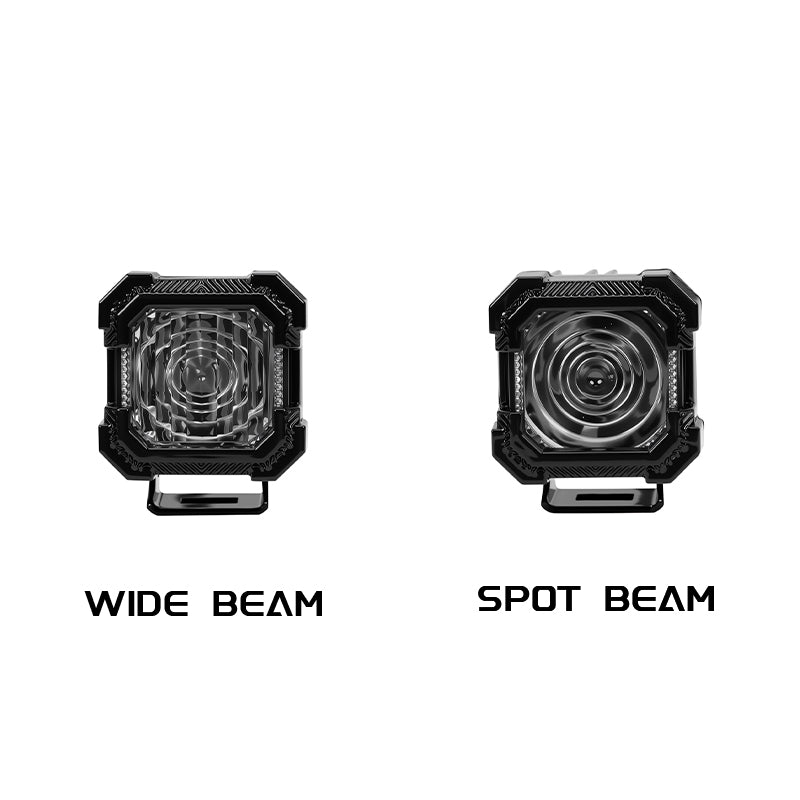 [Pre Order]Suparee Recon 1 2-Inch LED Pod Lights with Amber DRL, IP69K, Aluminum Housing, Spot/Flood Beam for Trucks, Jeeps, and UTVs